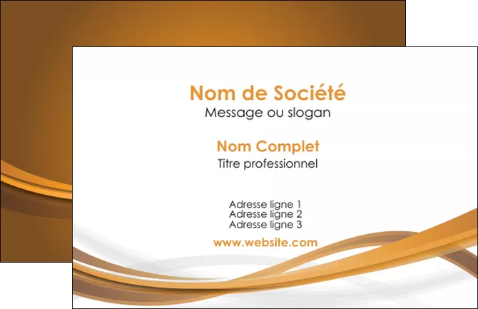 faire carte de visite marron marron chocolat couleur MLGI67042