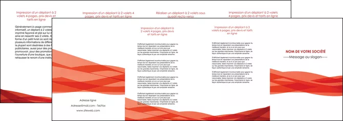 imprimerie depliant 4 volets  8 pages  rouge couleurs chaudes fond  colore MLGI67146