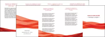 imprimerie depliant 4 volets  8 pages  rouge couleurs chaudes fond  colore MLIGCH67146