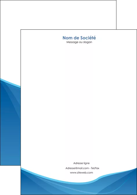 faire modele a imprimer tete de lettre bleu bleu pastel couleur froide MIFLU67298