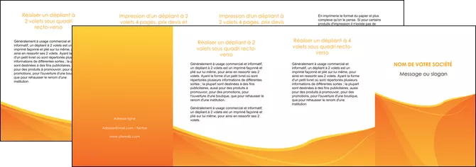 creation graphique en ligne depliant 4 volets  8 pages  orange fond orange jaune MLGI67422