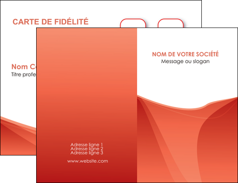 personnaliser maquette carte de visite rouge couleurs chaudes fond  colore MLGI67486