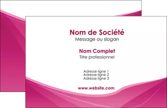 personnaliser modele de carte de visite rose fushia fonce couleur MLGI67632