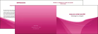 imprimerie depliant 2 volets  4 pages  rose fushia fonce couleur MLGI67650