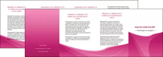 imprimer depliant 4 volets  8 pages  rose fushia fonce couleur MLGI67682