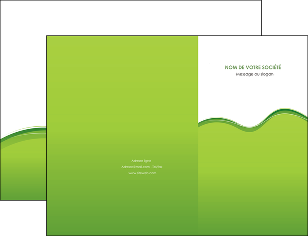 imprimer pochette a rabat espaces verts vert vert pastel couleur pastel MIF68026