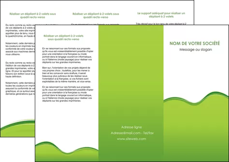 exemple depliant 3 volets  6 pages  espaces verts vert vert pastel couleur pastel MLGI68040