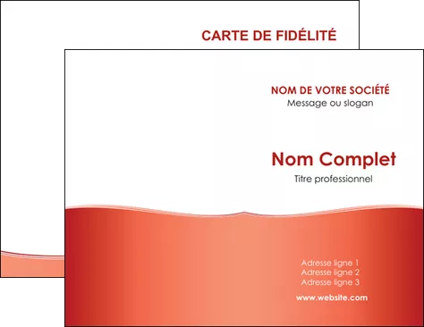 creation graphique en ligne carte de visite rouge couleurs chaudes fond  colore MIFBE68346