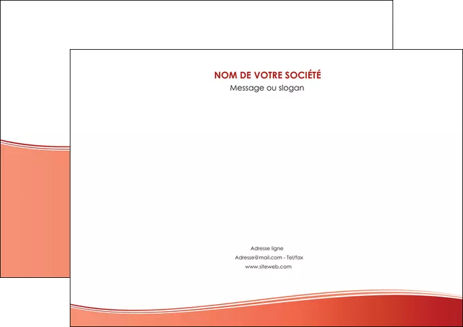 personnaliser modele de flyers rouge couleurs chaudes fond  colore MID68370