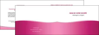 personnaliser modele de depliant 2 volets  4 pages  rose pastel fond rose couleur pastel MLGI68404