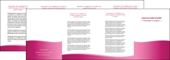 personnaliser maquette depliant 4 volets  8 pages  rose pastel fond rose couleur pastel MLGI68430