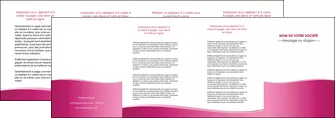 personnaliser maquette depliant 4 volets  8 pages  rose pastel fond rose couleur pastel MLGI68430
