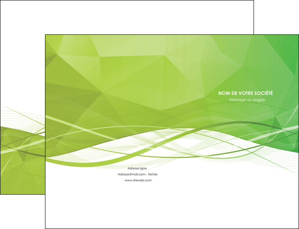 realiser pochette a rabat espaces verts vert vert pastel couleur pastel MIFLU68564