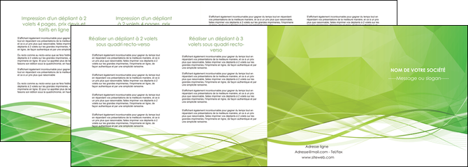 creer modele en ligne depliant 4 volets  8 pages  espaces verts vert vert pastel couleur pastel MIDCH68596