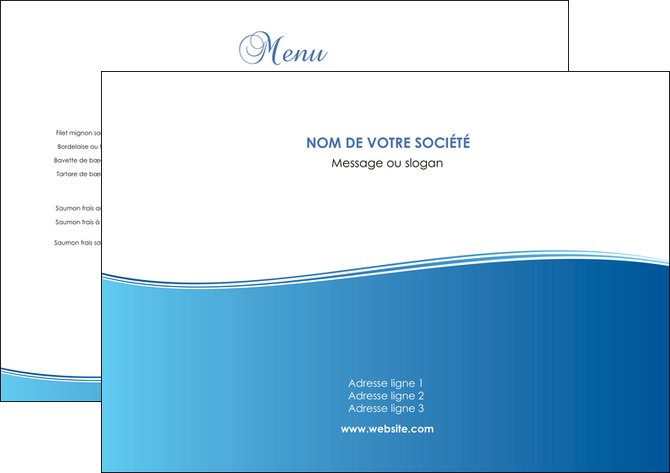 creer modele en ligne set de table bleu bleu pastel fond pastel MIFCH68614