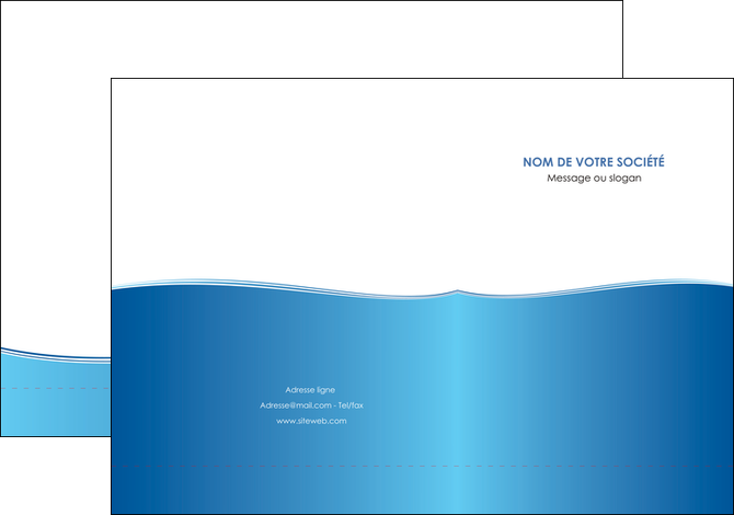 creation graphique en ligne pochette a rabat bleu bleu pastel fond pastel MIF68628