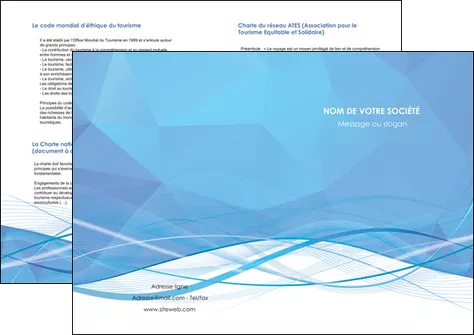 exemple depliant 2 volets  4 pages  bleu bleu pastel fond bleu pastel MLGI68966