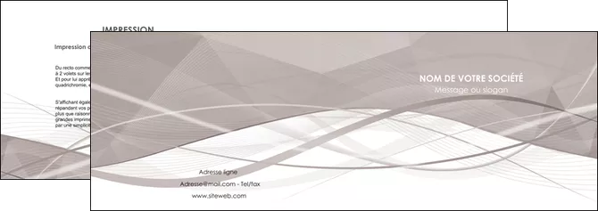 realiser depliant 2 volets  4 pages  gris fond gris simple MLIGCH69012