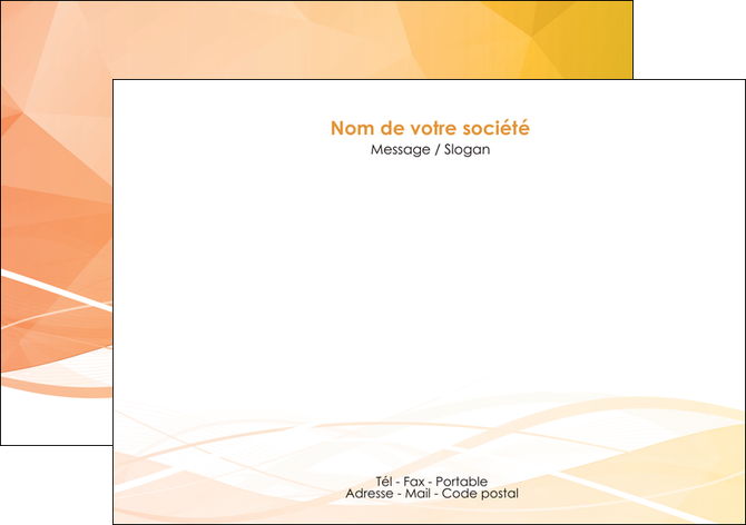 personnaliser maquette flyers orange pastel couleur pastel fond orange pastel MLGI69236