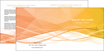 maquette en ligne a personnaliser depliant 2 volets  4 pages  orange pastel couleur pastel fond orange pastel MLGI69242