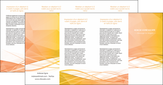 imprimerie depliant 4 volets  8 pages  orange pastel couleur pastel fond orange pastel MLGI69260