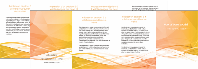 imprimer depliant 4 volets  8 pages  orange pastel couleur pastel fond orange pastel MLGI69262