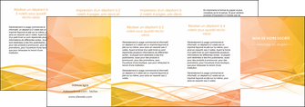 imprimer depliant 4 volets  8 pages  orange pastel couleur pastel fond orange pastel MLGI69262