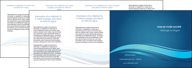 creer modele en ligne depliant 4 volets  8 pages  bleu bleu pastel fond bleu MIFBE69672