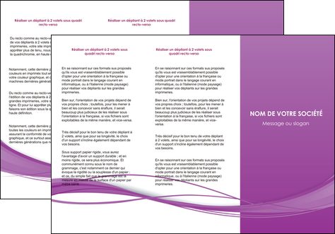 exemple depliant 3 volets  6 pages  web design fond violet fond colore action MLGI69806