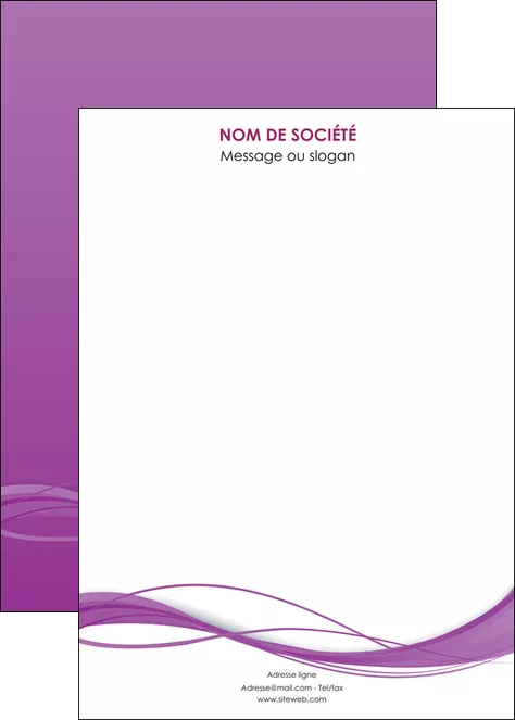 cree affiche web design fond violet fond colore action MLGI69824