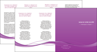 faire depliant 4 volets  8 pages  web design fond violet fond colore action MIFBE69826