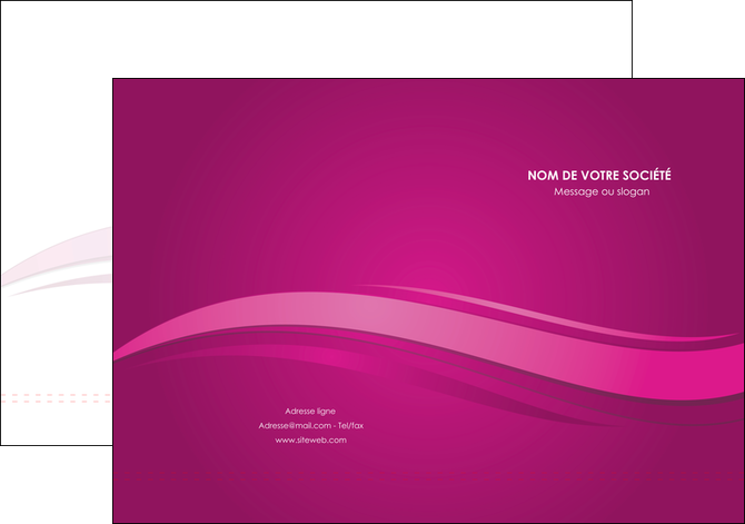 imprimerie pochette a rabat violet violace fond violet MLGI69844
