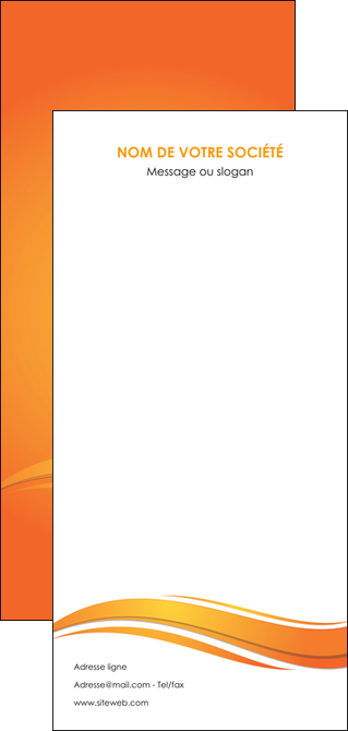 imprimer flyers orange fond orange couleur MLGI69934