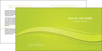 maquette en ligne a personnaliser depliant 2 volets  4 pages  espaces verts vert vert pastel fond vert pastel MLGI69966