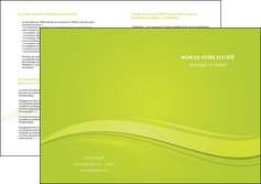 maquette en ligne a personnaliser depliant 2 volets  4 pages  espaces verts vert vert pastel fond vert pastel MLGI69976
