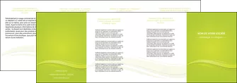 maquette en ligne a personnaliser depliant 4 volets  8 pages  espaces verts vert vert pastel fond vert pastel MLGI69978