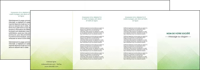 personnaliser modele de depliant 4 volets  8 pages  vert vert pastel carre MLGI70036