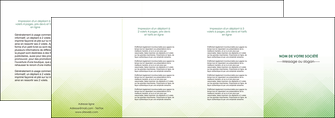personnaliser modele de depliant 4 volets  8 pages  vert vert pastel carre MIF70036