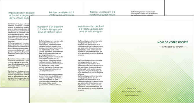 imprimer depliant 4 volets  8 pages  vert vert pastel carre MIS70040