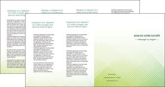 imprimer depliant 4 volets  8 pages  vert vert pastel carre MIFCH70040