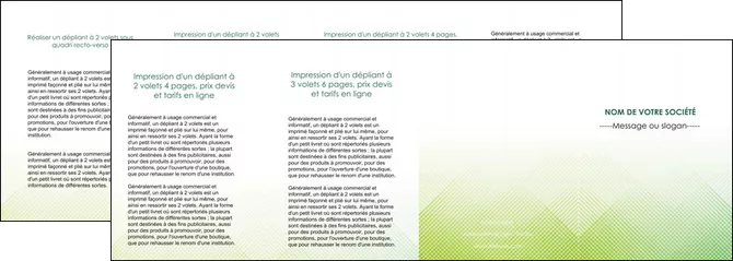 maquette en ligne a personnaliser depliant 4 volets  8 pages  vert vert pastel carre MIFBE70042