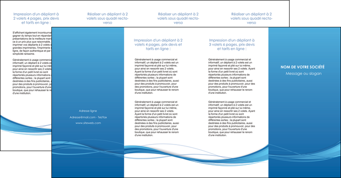 exemple depliant 4 volets  8 pages  bleu bleu pastel fond bleu MLIP70096