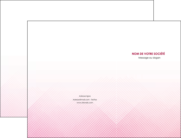 creation graphique en ligne pochette a rabat rose rose tendre fond en rose MIF70216