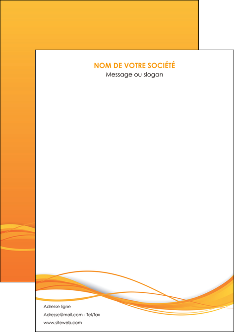 personnaliser modele de flyers orange couleur couleurs MLGI70380