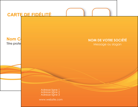 cree carte de visite orange couleur couleurs MLGI70388