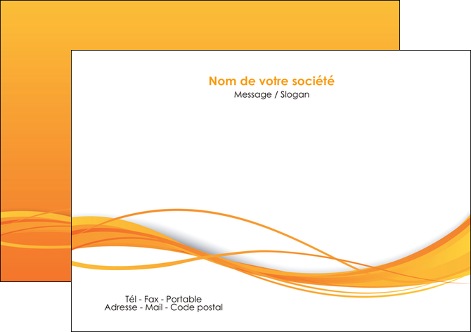 personnaliser maquette flyers orange couleur couleurs MLGI70402