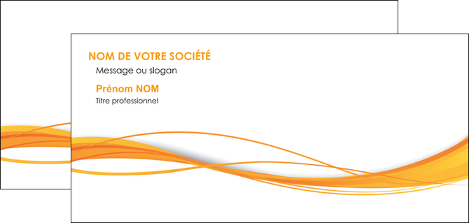 maquette en ligne a personnaliser carte de correspondance orange couleur couleurs MLGI70416