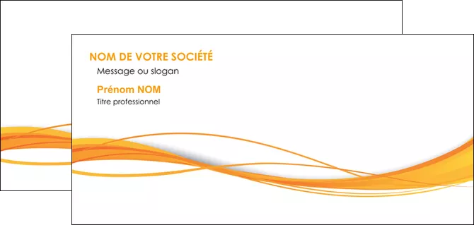 maquette en ligne a personnaliser carte de correspondance orange couleur couleurs MLGI70416