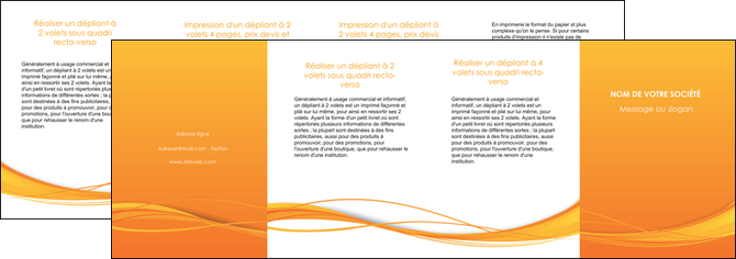 imprimerie depliant 4 volets  8 pages  orange couleur couleurs MLGI70428