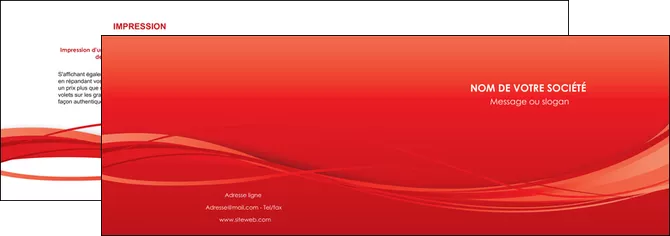 imprimerie depliant 2 volets  4 pages  rouge couleur couleurs MLGI70498